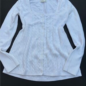 Hollister Classic White Knit Sweater
